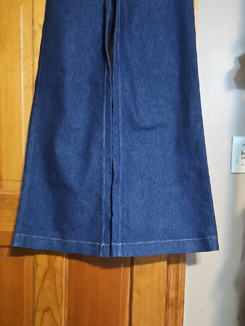 Spanx Wide-Leg High-Rise Denim Jeans - Dark Indigo-NWOT - Picture 5 of 12